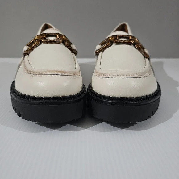 Pikolinos Aviles Chunky Platform Chain Loafer Nata Cream Leather EU Size 41 - Picture 4 of 13